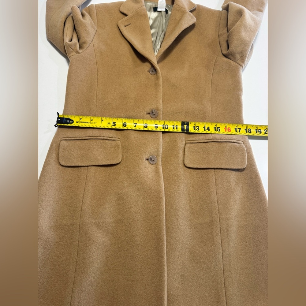 J Crew Women’s Top Coat Cashmere & Wool Camel Color - Picture 10 of 11